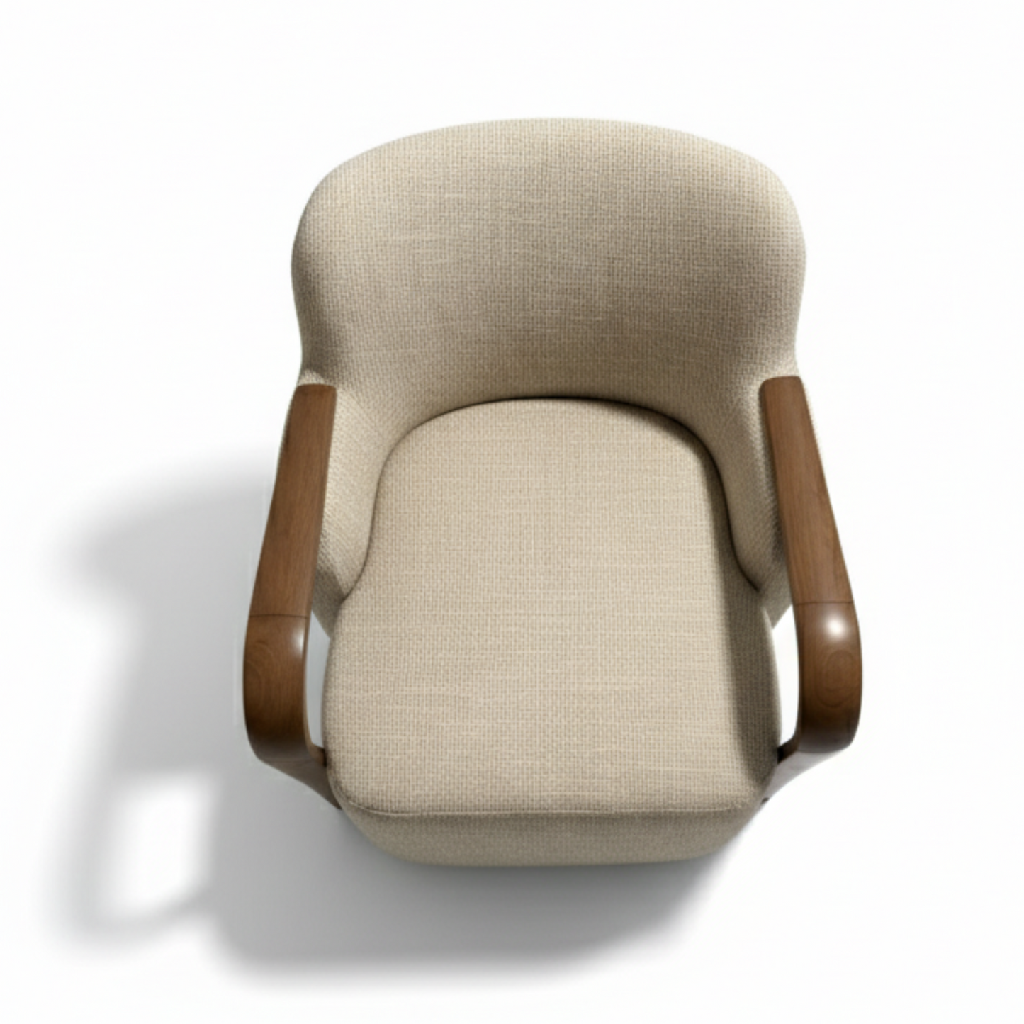 Arden Accent Chair: Taupe Fabric