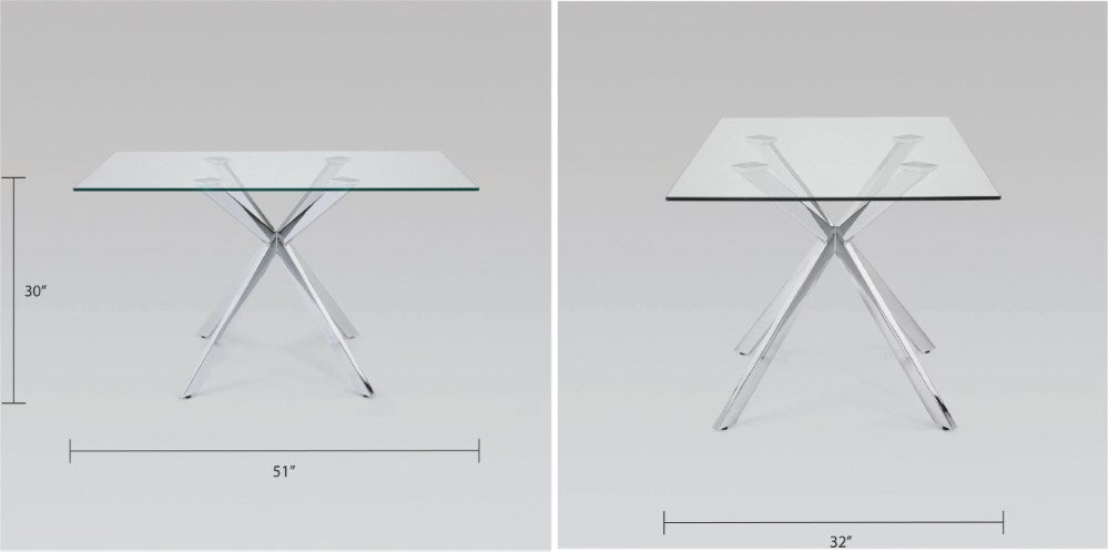 Atlas 5Pc Silver Dining Set - Ella and Ross Furniture