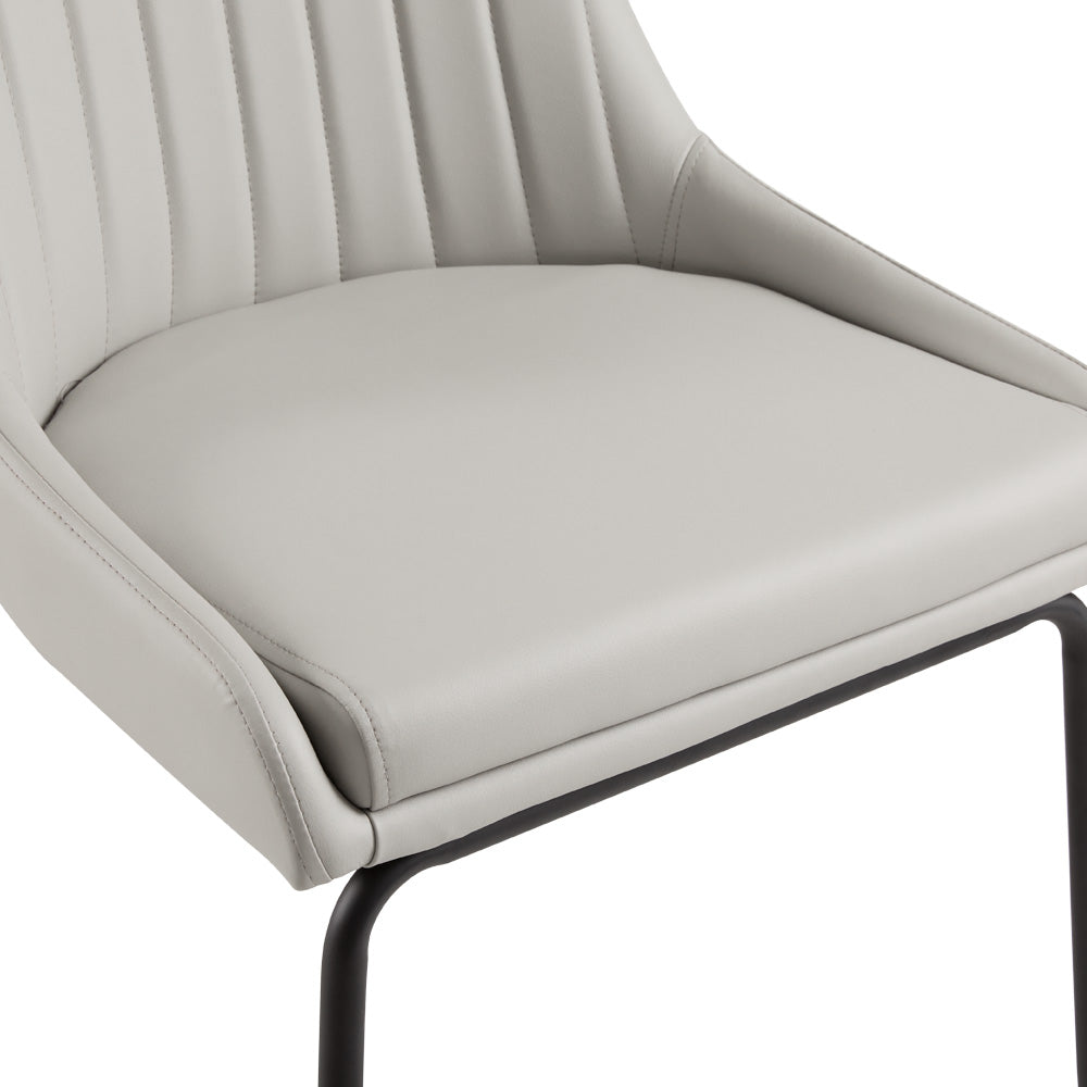 Avari Black Metal Dining Chair