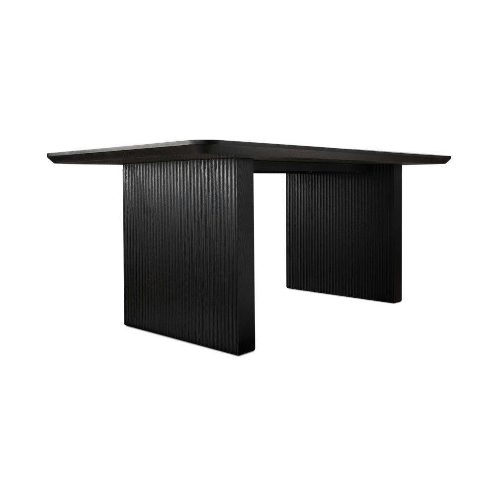 Black Veneer Dining Table - Ella and Ross Furniture