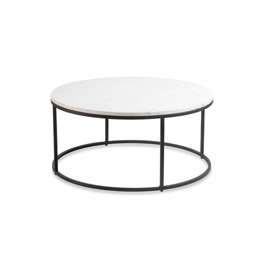 Celine Marble Nesting Coffee Table - Black - Ella and Ross Furniture