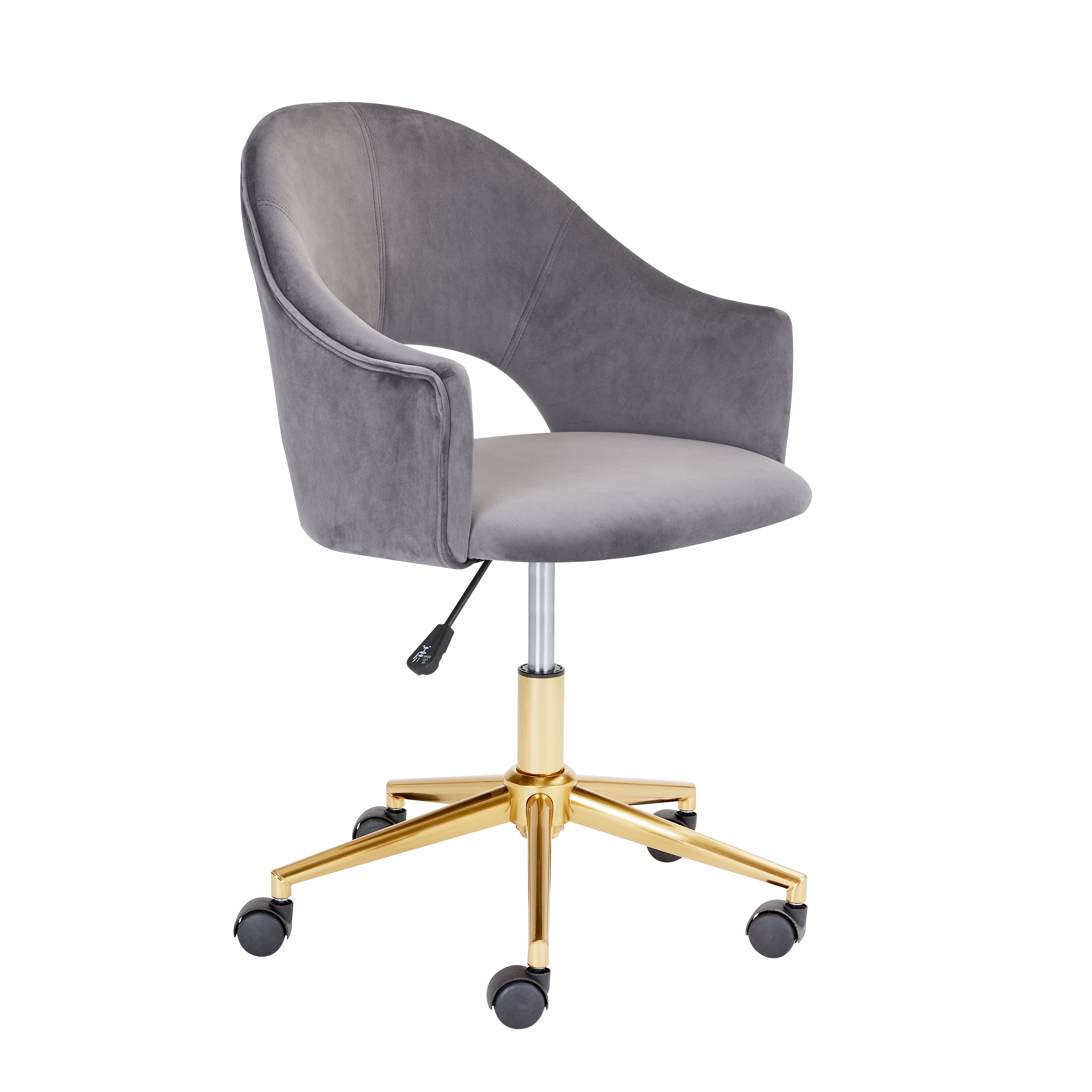 Charlie Office Chair - Gold - Ella and Ross Furniture