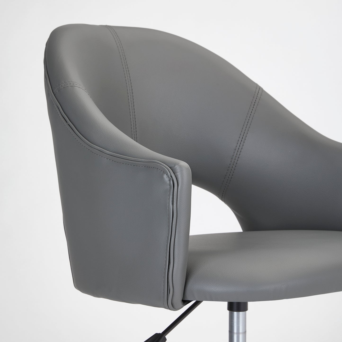 Charlie Office Chair - Silver - Ella and Ross Furniture