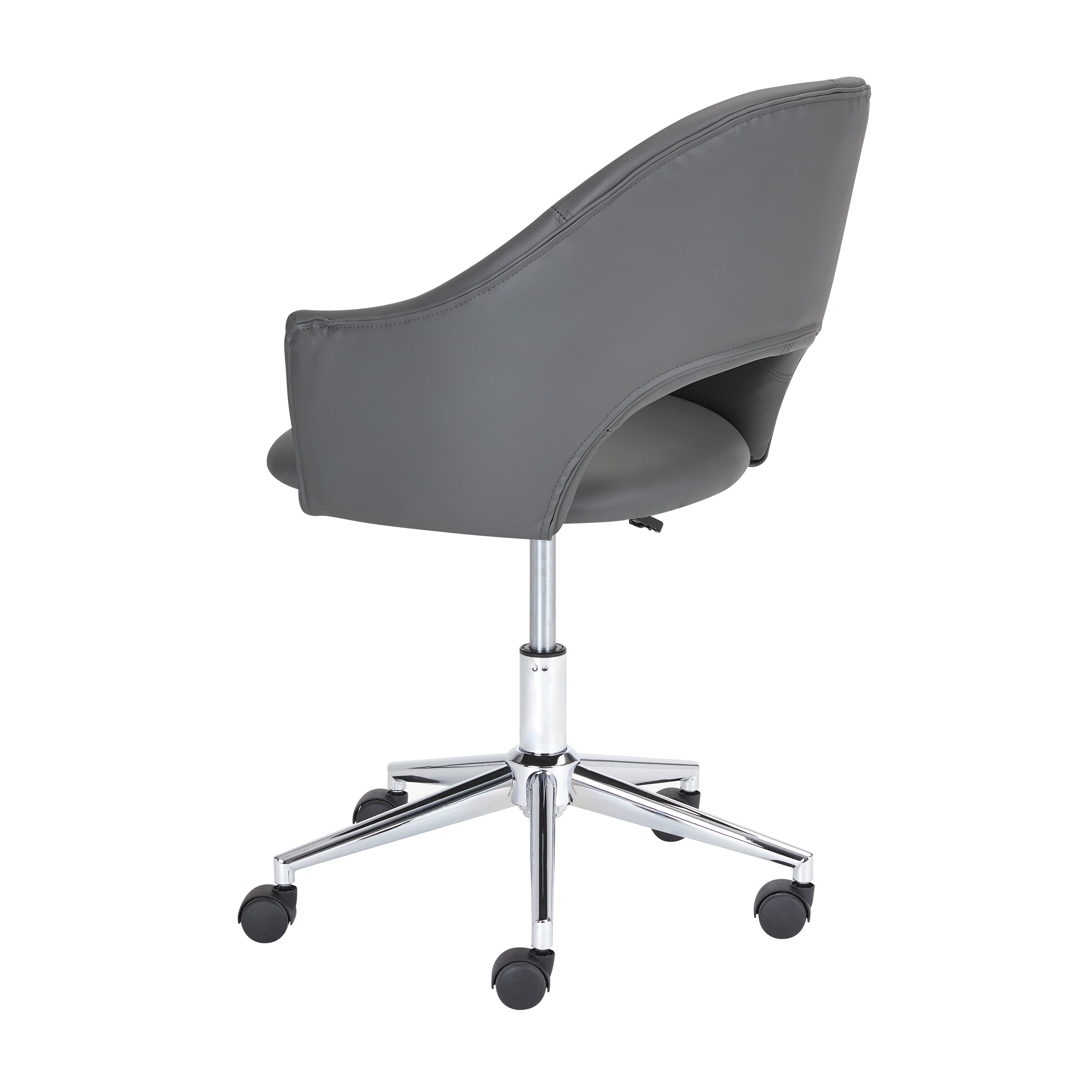 Charlie Office Chair - Silver - Ella and Ross Furniture