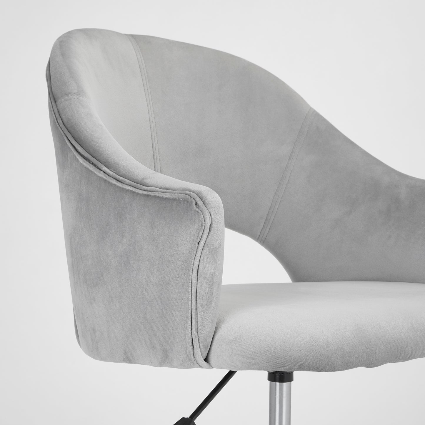 Charlie Office Chair - Silver - Ella and Ross Furniture