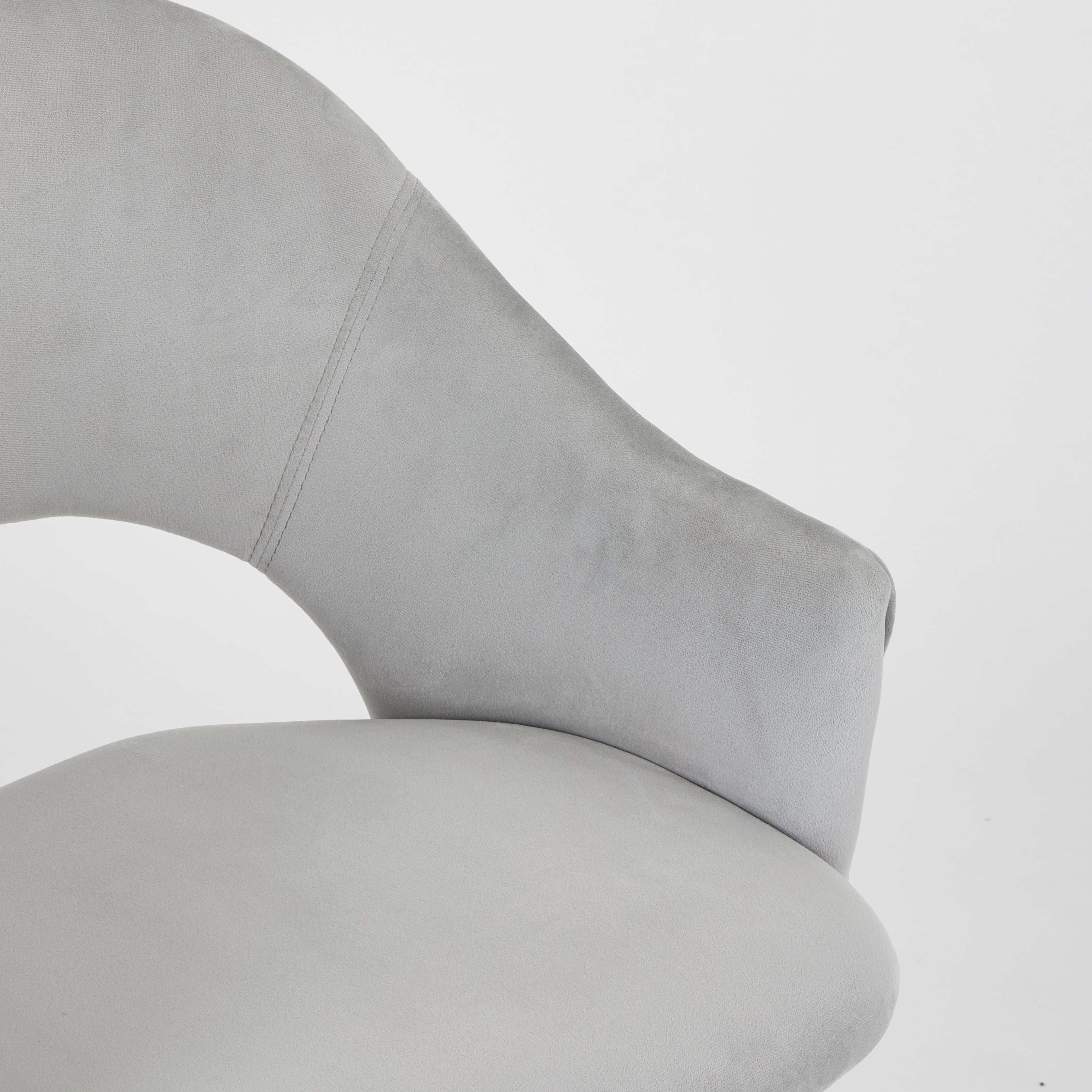 Charlie Office Chair - Silver - Ella and Ross Furniture
