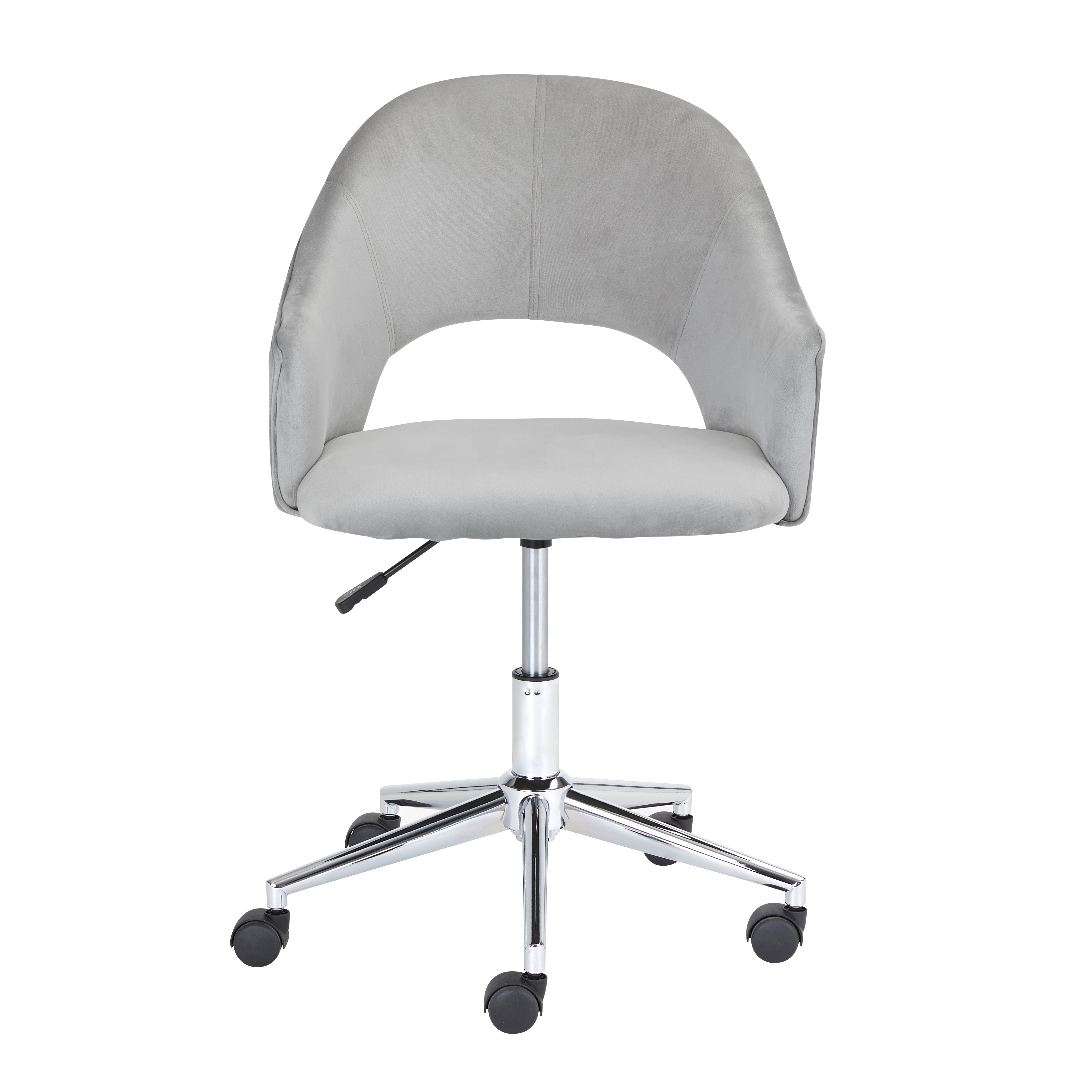 Charlie Office Chair - Silver - Ella and Ross Furniture