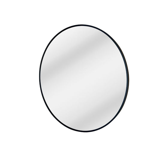 Charlotte Round Wall Mirror: Black Frame - Ella and Ross Furniture