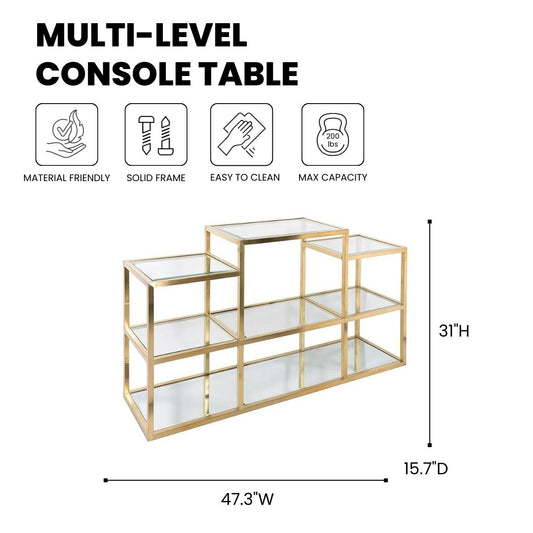Geneva Multi-Level Console Table - Ella and Ross Furniture