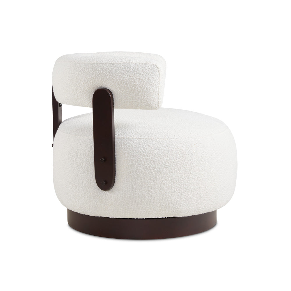 Oxfordshire Accent Chair Boucle White - Ella and Ross Furniture