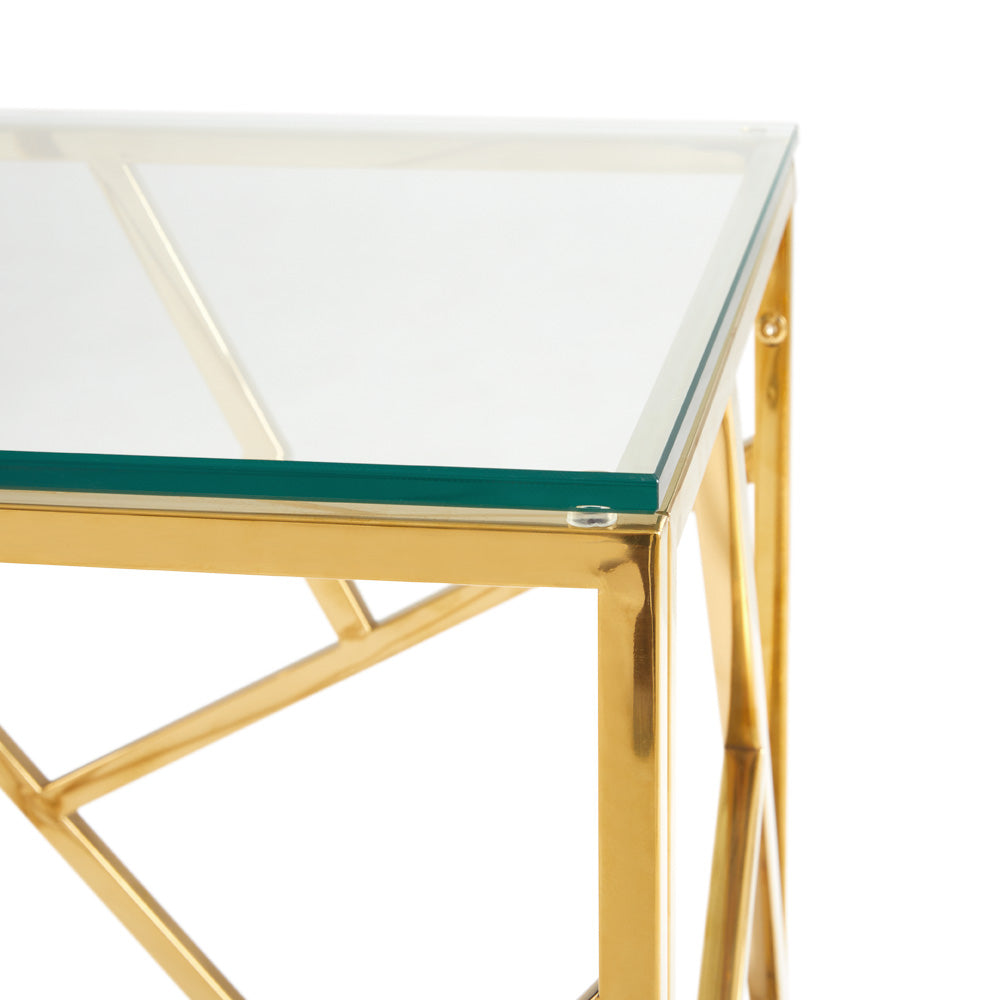 Cyprus Gold End Table - Ella and Ross Furniture