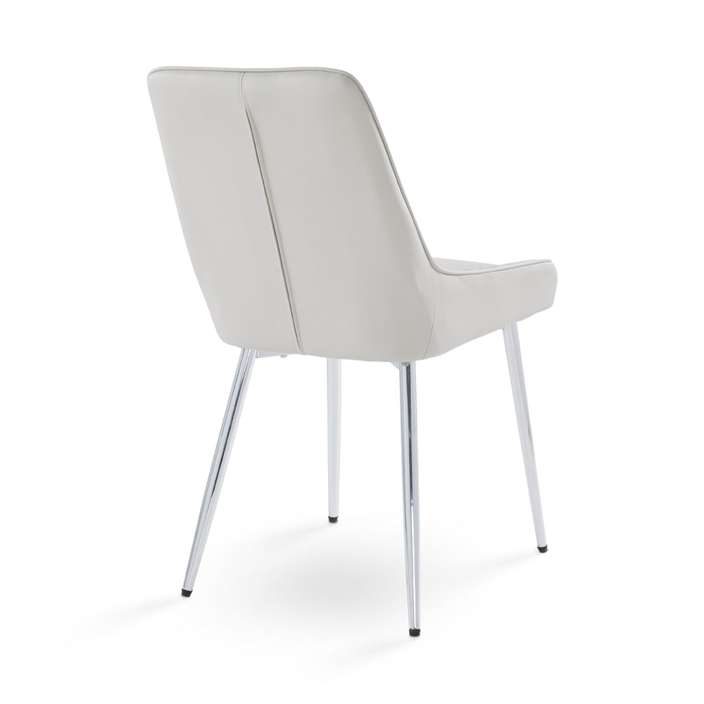 Atlas 5Pc Silver Dining Set - Ella and Ross Furniture