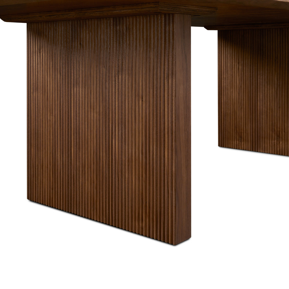 Walnut Veneer Dining Table - Ella and Ross Furniture
