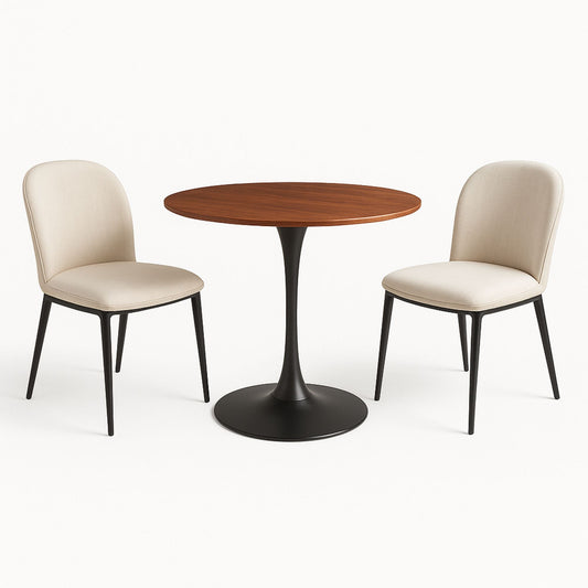 Darwin Dining Table: Walnut.