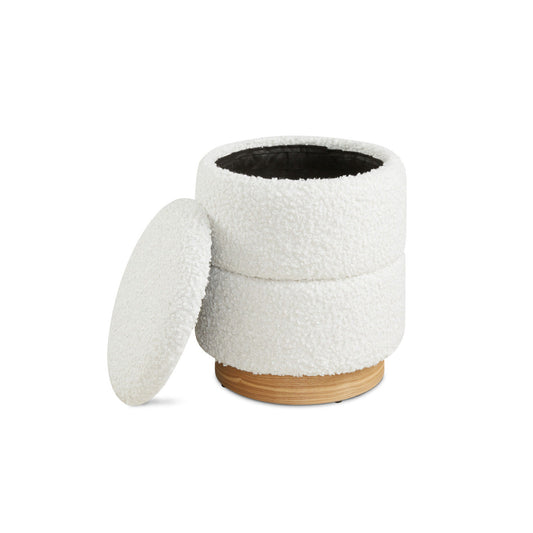 EDGAR Storage ottoman White - Ella and Ross Furniture