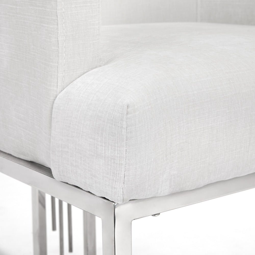 Elliot Accent Chair - Silver - Ella and Ross Furniture