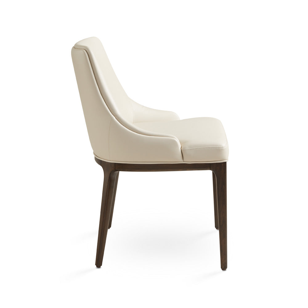 Emmett Dining Chair aspen taupe PU - Ella and Ross Furniture