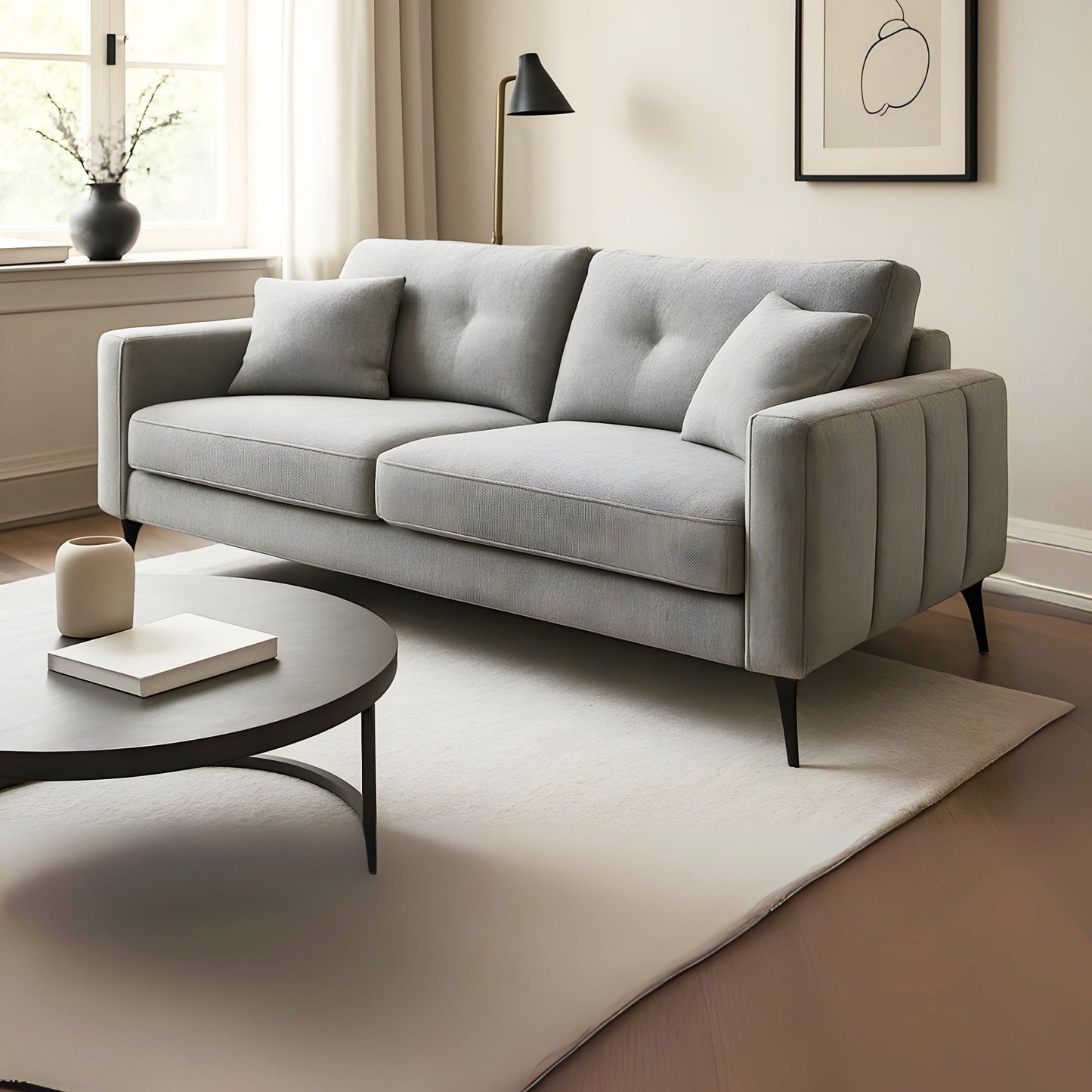 Everly Sofa in Grey - Ella and Ross Furniture