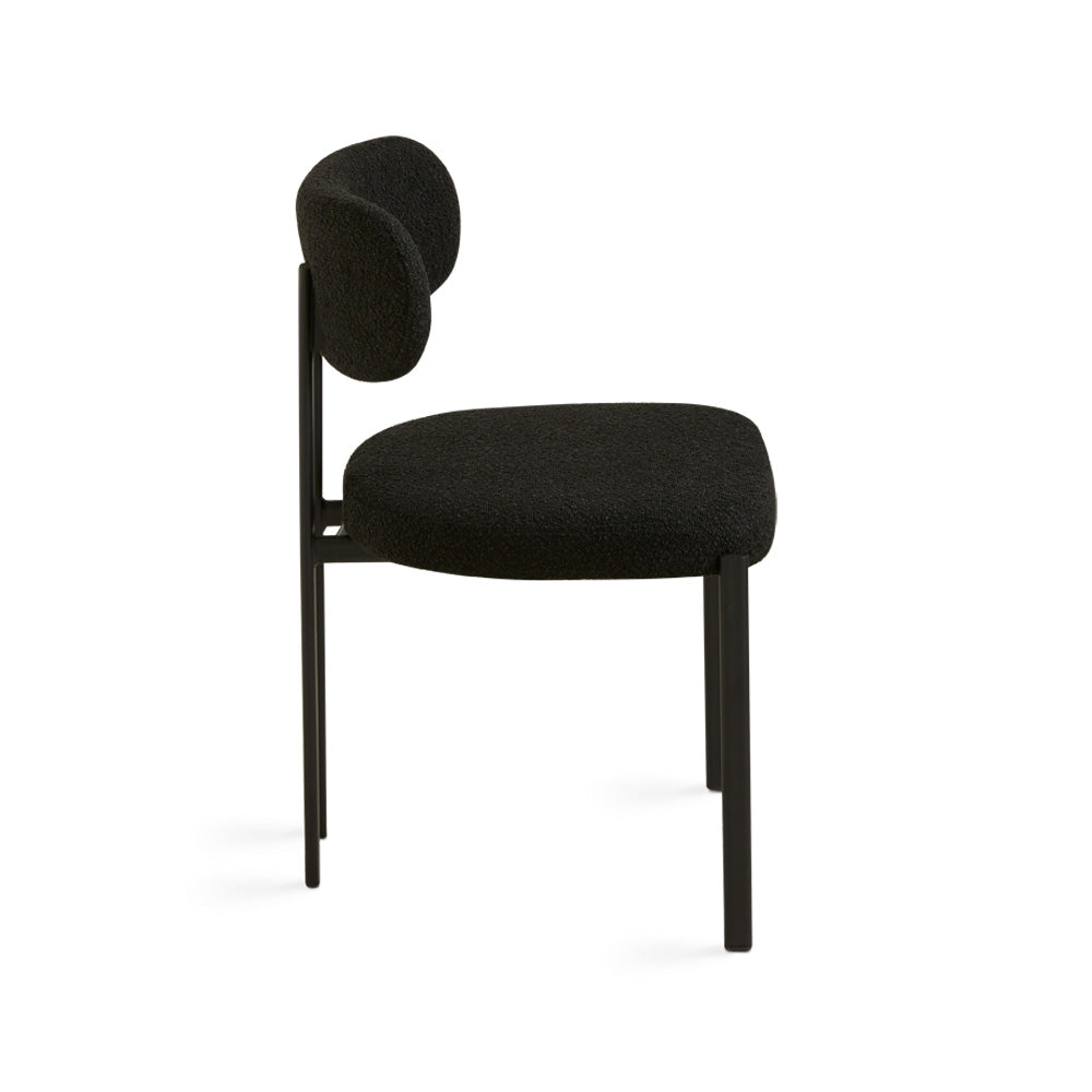 Ezra Dining Chair Black Boucle - Ella and Ross Furniture