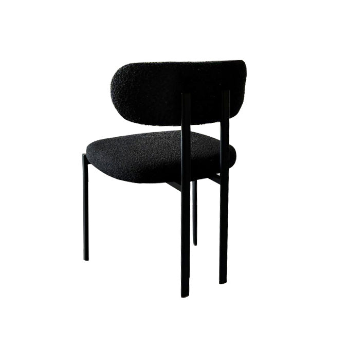 Ezra Dining Chair Black Boucle - Ella and Ross Furniture
