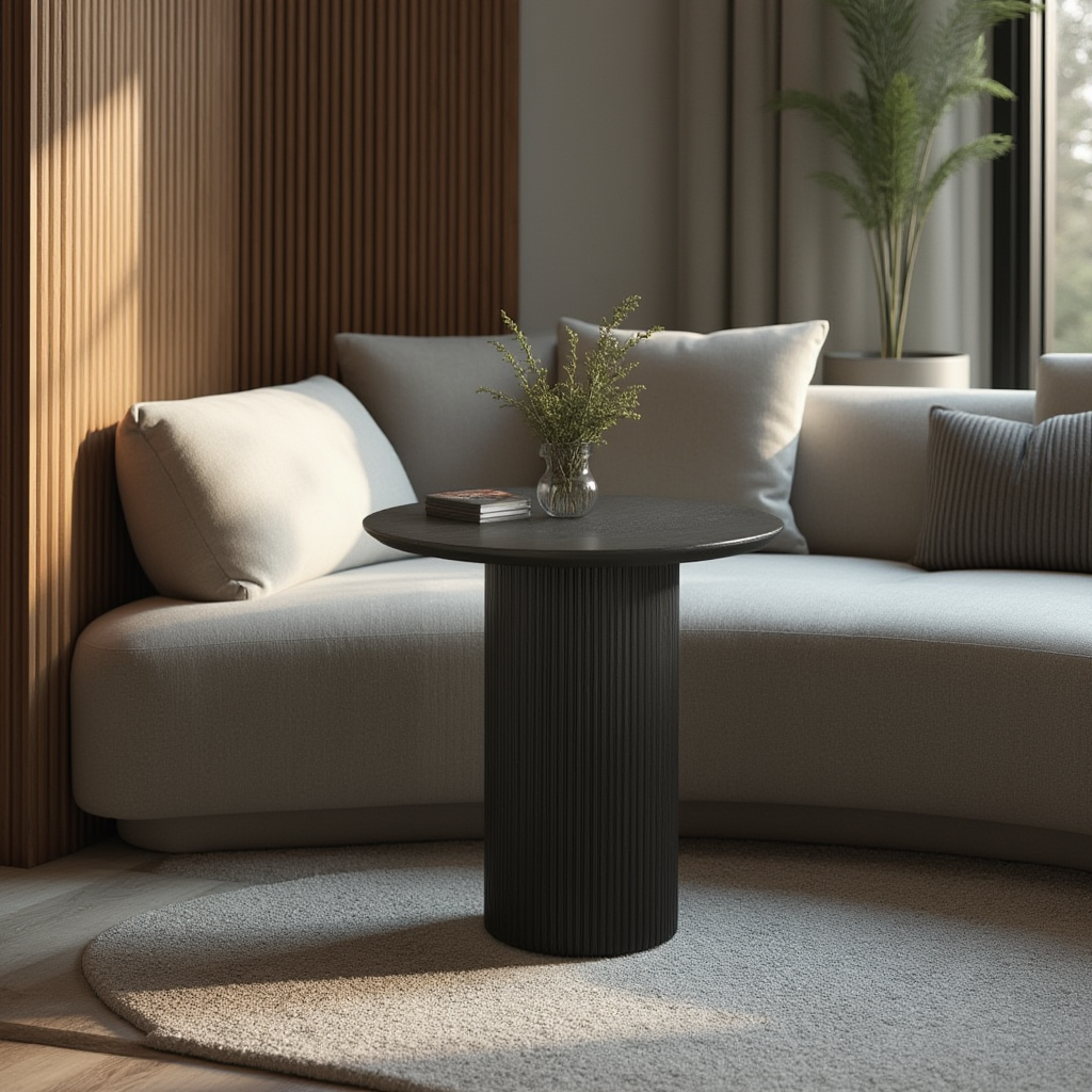 Harper End Table in Black - Ella and Ross Furniture