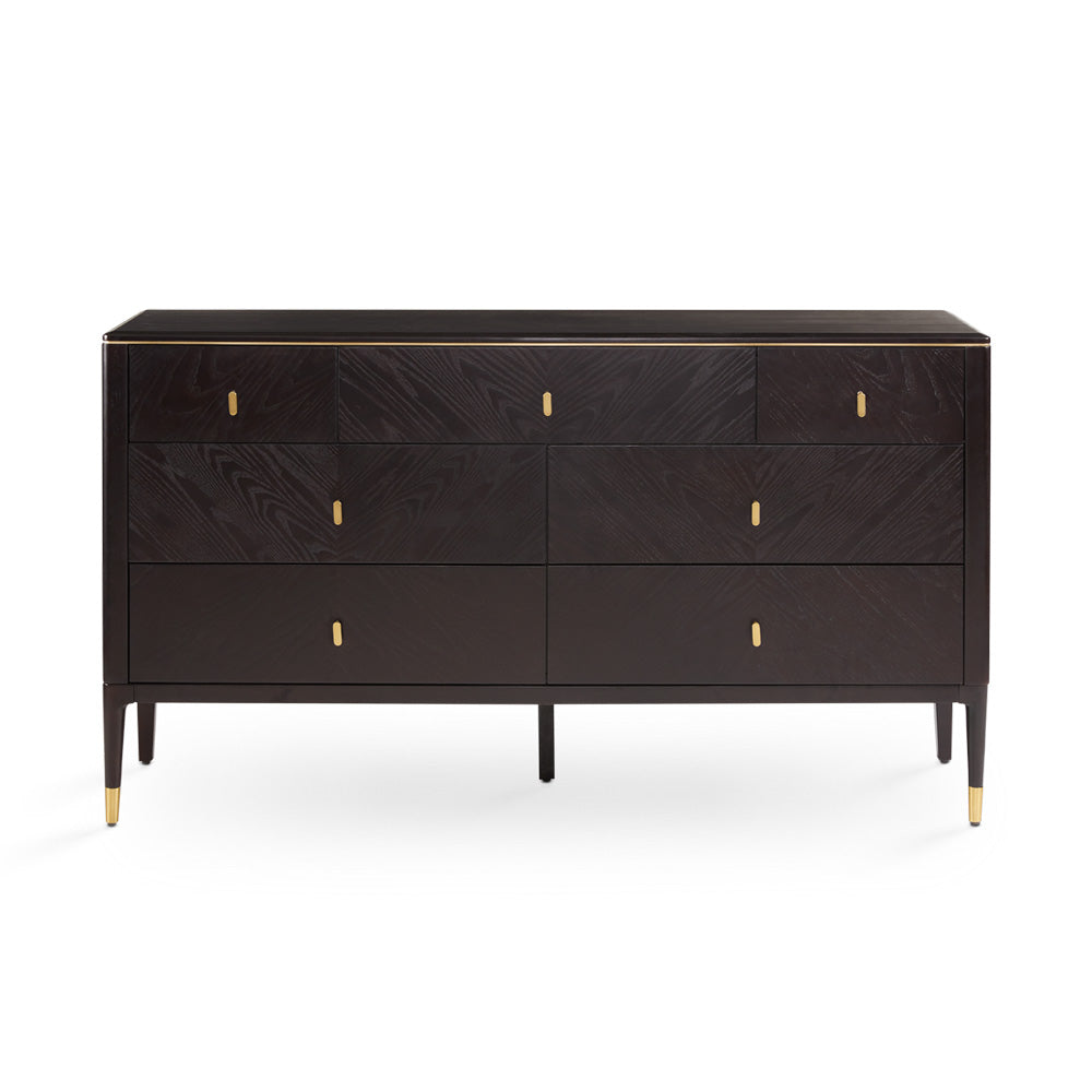 Horizon Ash Wood 7-Drawer Dresser - Ella and Ross Furniture
