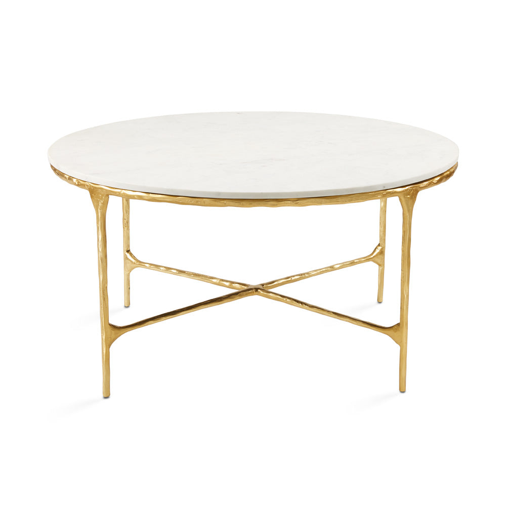 Kali Marble Coffee Table - Gold - Ella and Ross Furniture