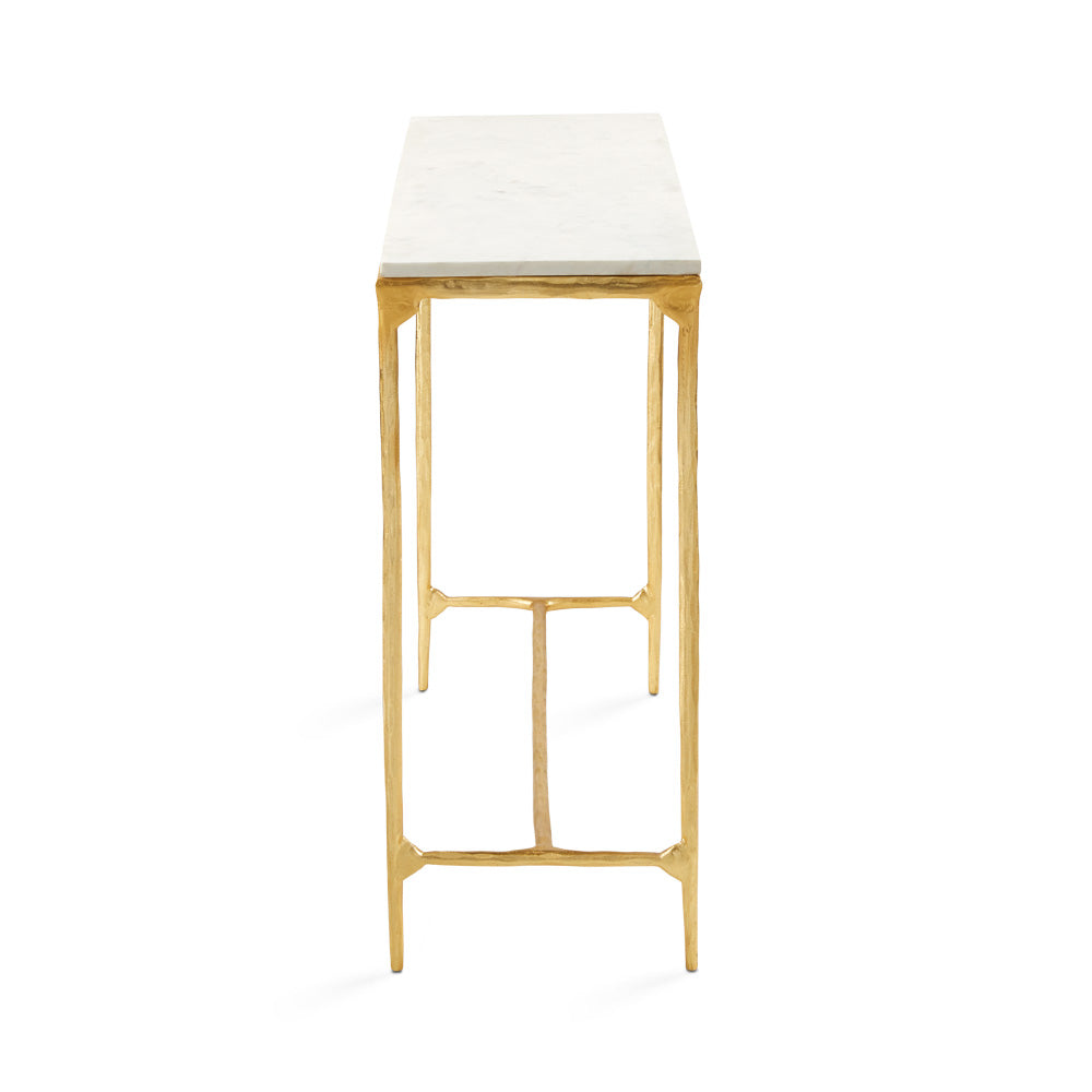 Kali Marble Console Table - Gold - Ella and Ross Furniture