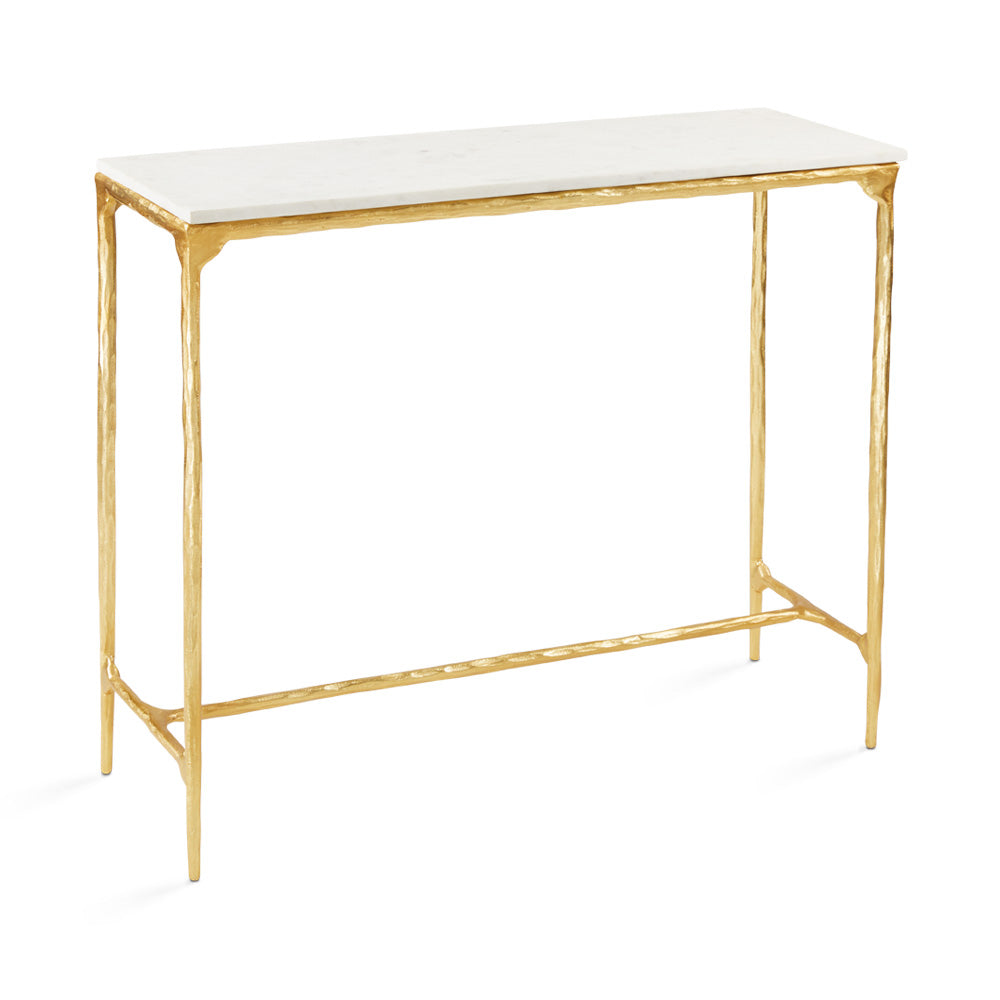 Kali Marble Console Table - Gold - Ella and Ross Furniture