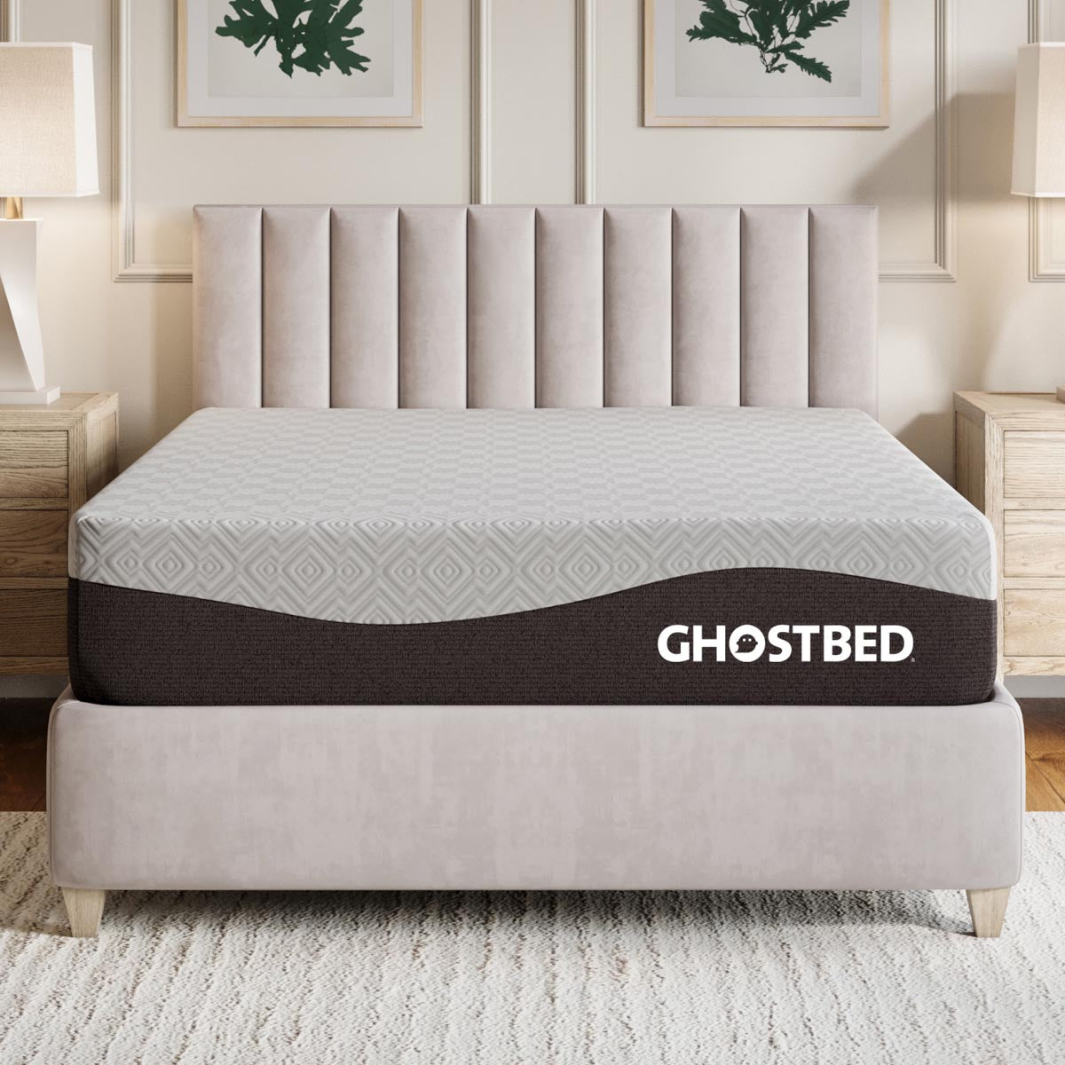GhostBed 12" Aurora Foam Medium Firm Mattress - Ella and Ross Furniture