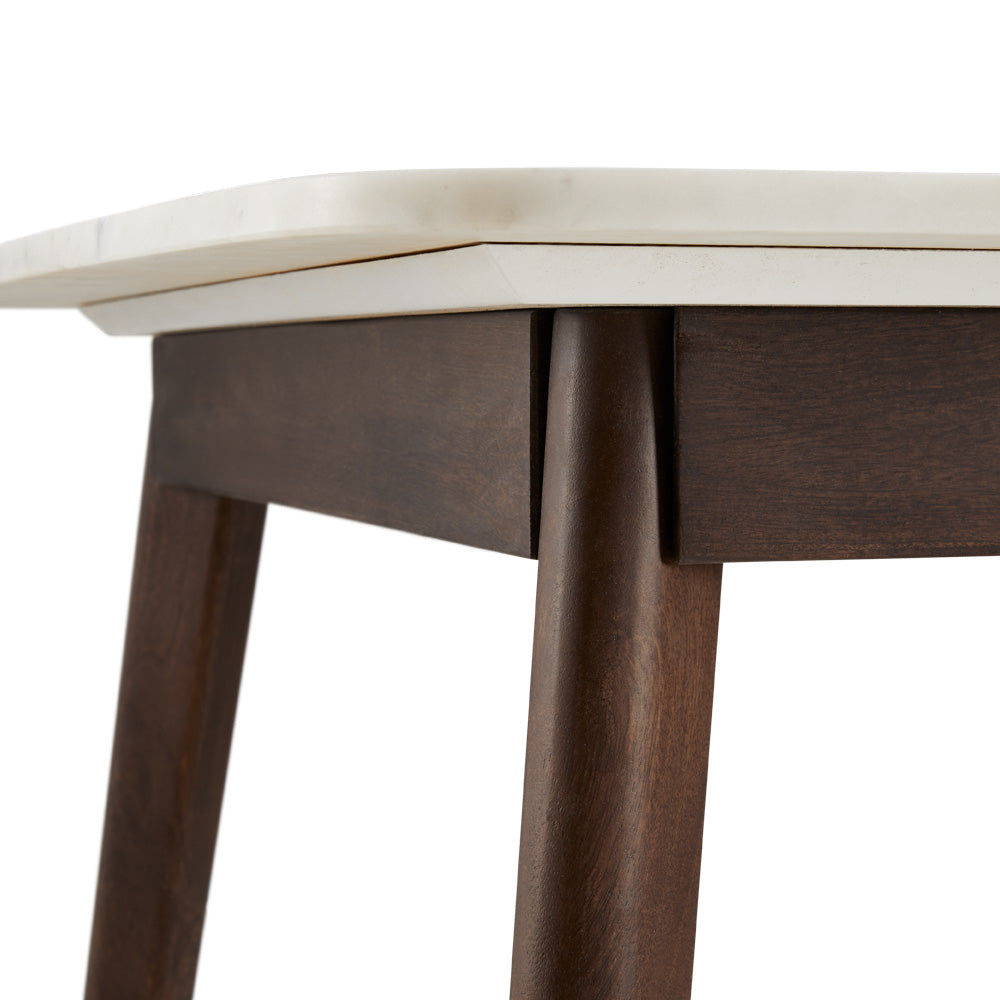 Oberlin Marble Sqaure Dining Table - Ella and Ross Furniture
