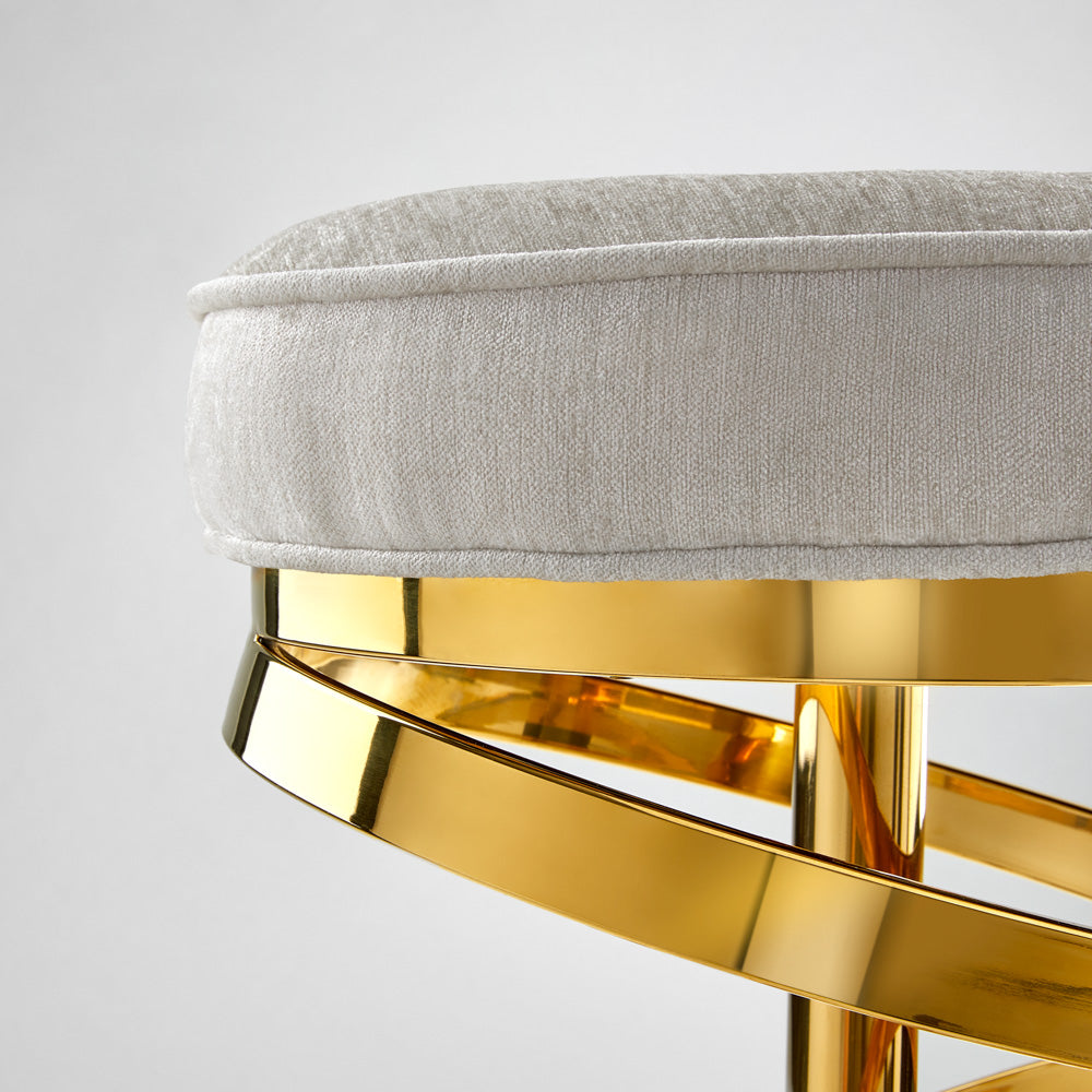 Sterling Gold Counter Stool - Ella and Ross Furniture