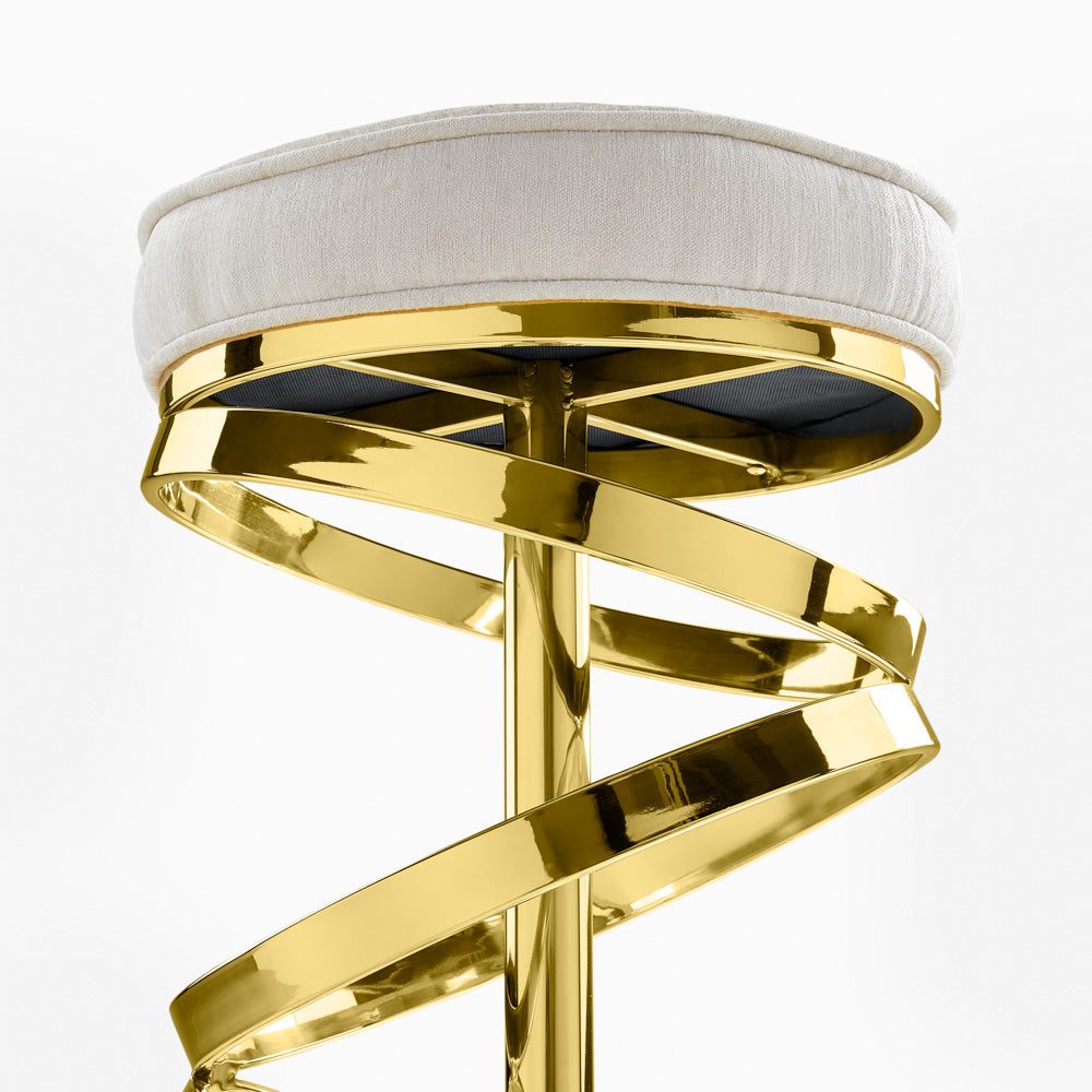 Sterling Gold Counter Stool - Ella and Ross Furniture