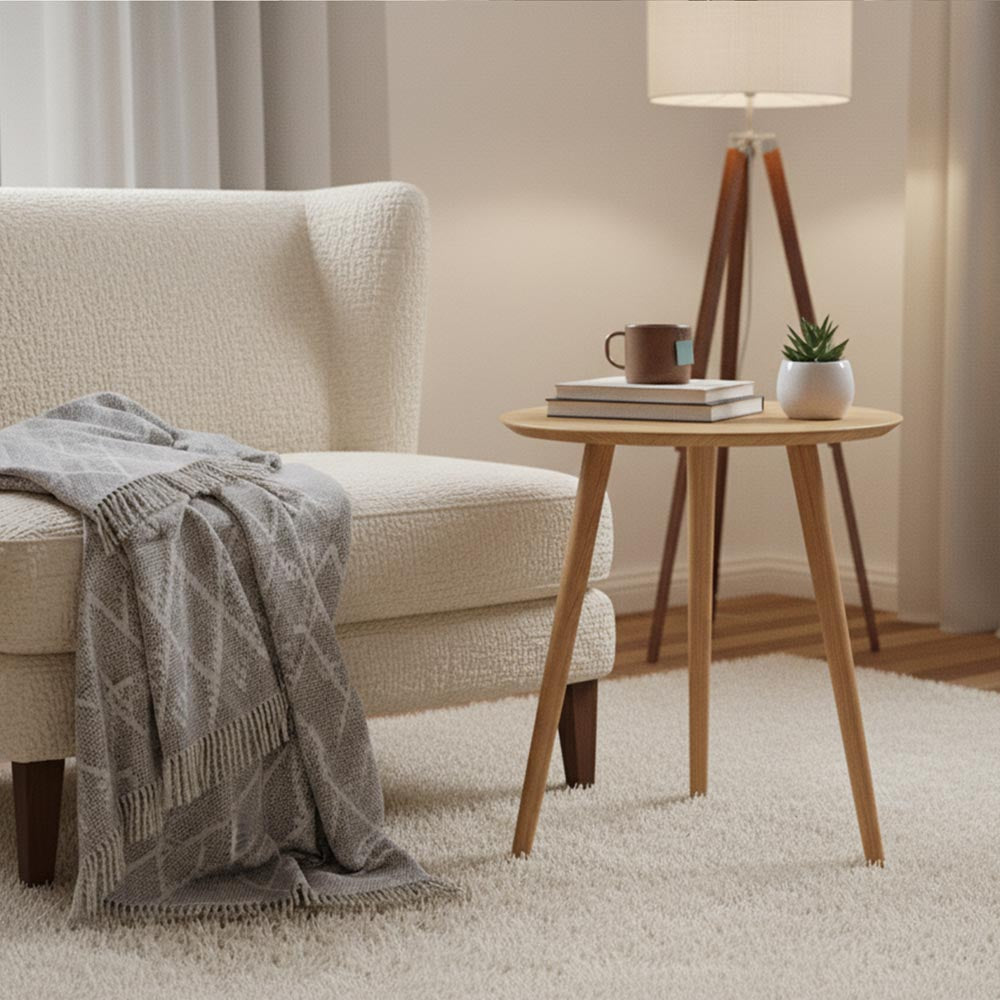 Moira End Table in Oak