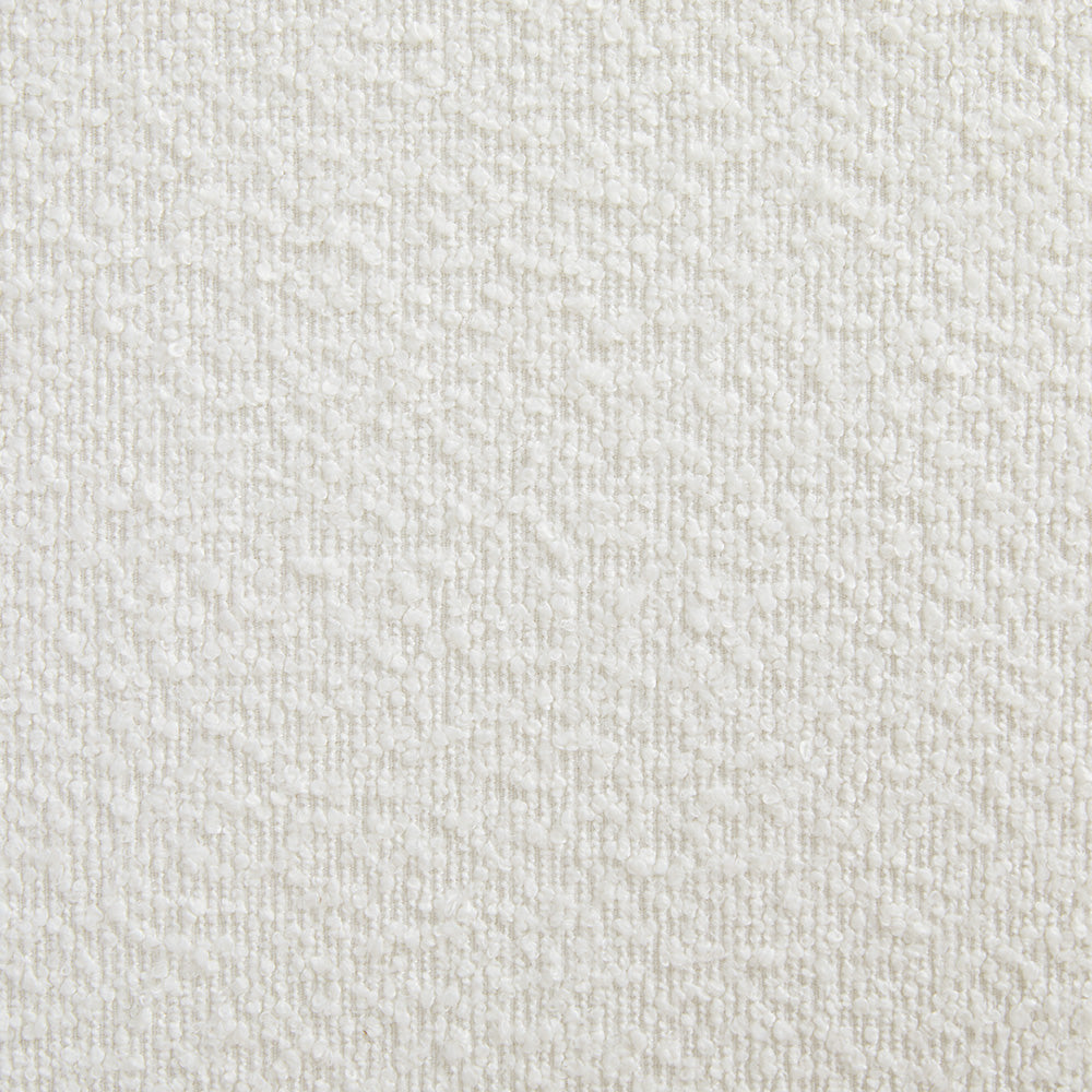 Junia Swivel Ottoman Ivory Boucle - Ella and Ross Furniture