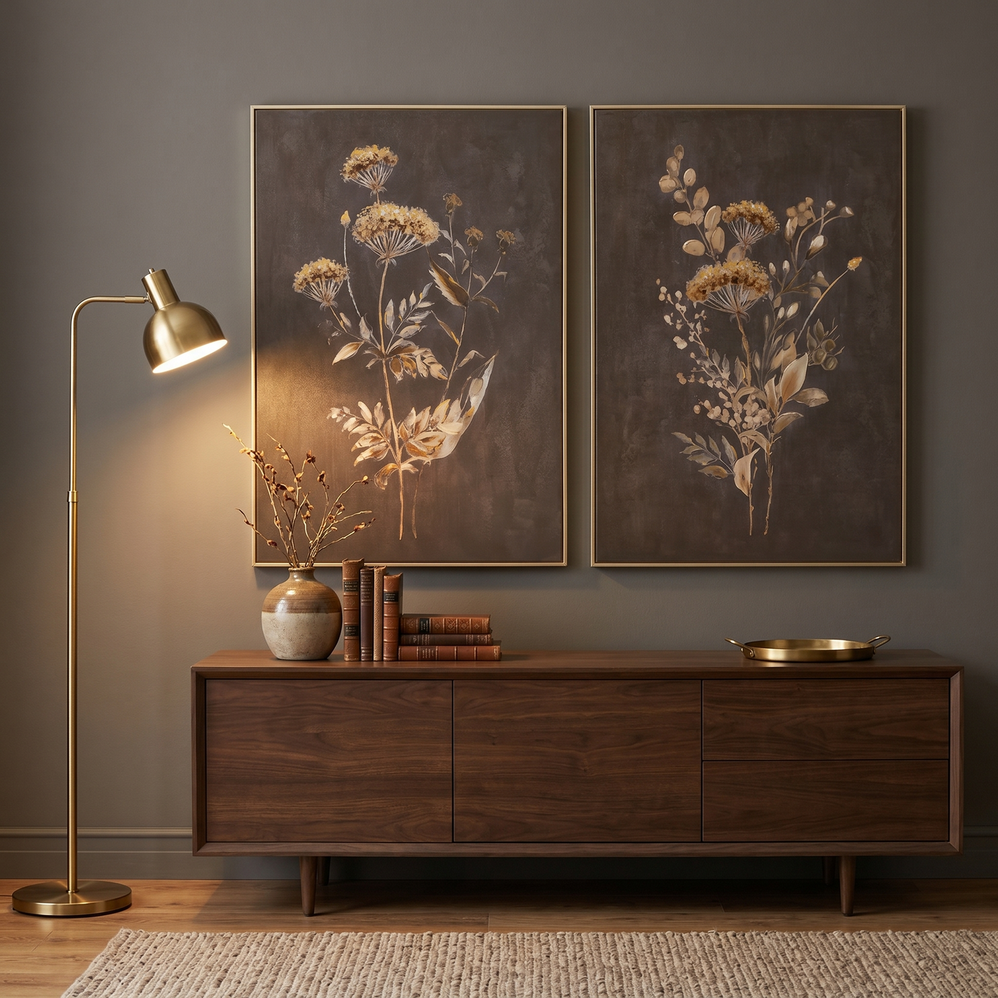 Wall Art, The Flower (Set of 2) - Ella and Ross Furniture