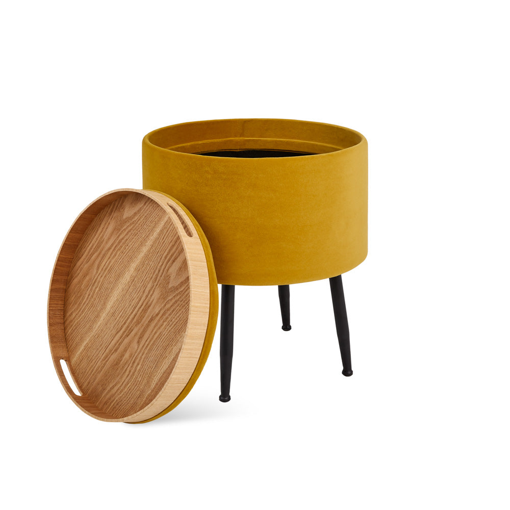Herman Round Tray Ottoman - Ella and Ross Furniture