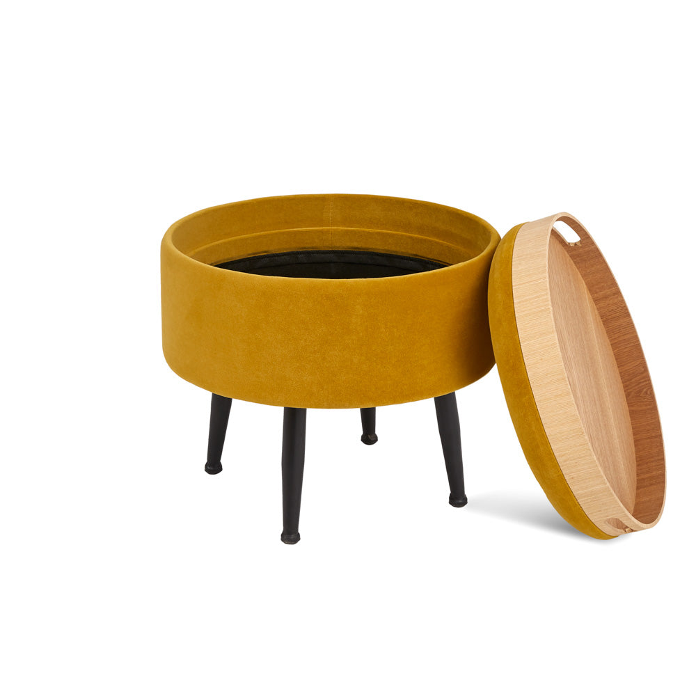 Herman Round Tray Ottoman - Ella and Ross Furniture