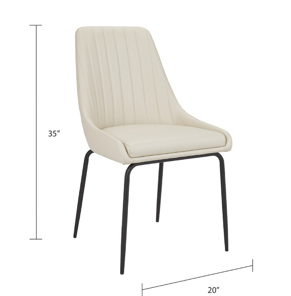 Avari Black Metal Dining Chair - Ella and Ross Furniture