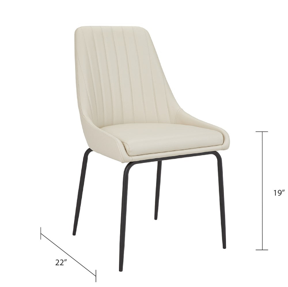 Avari Black Metal Dining Chair - Ella and Ross Furniture