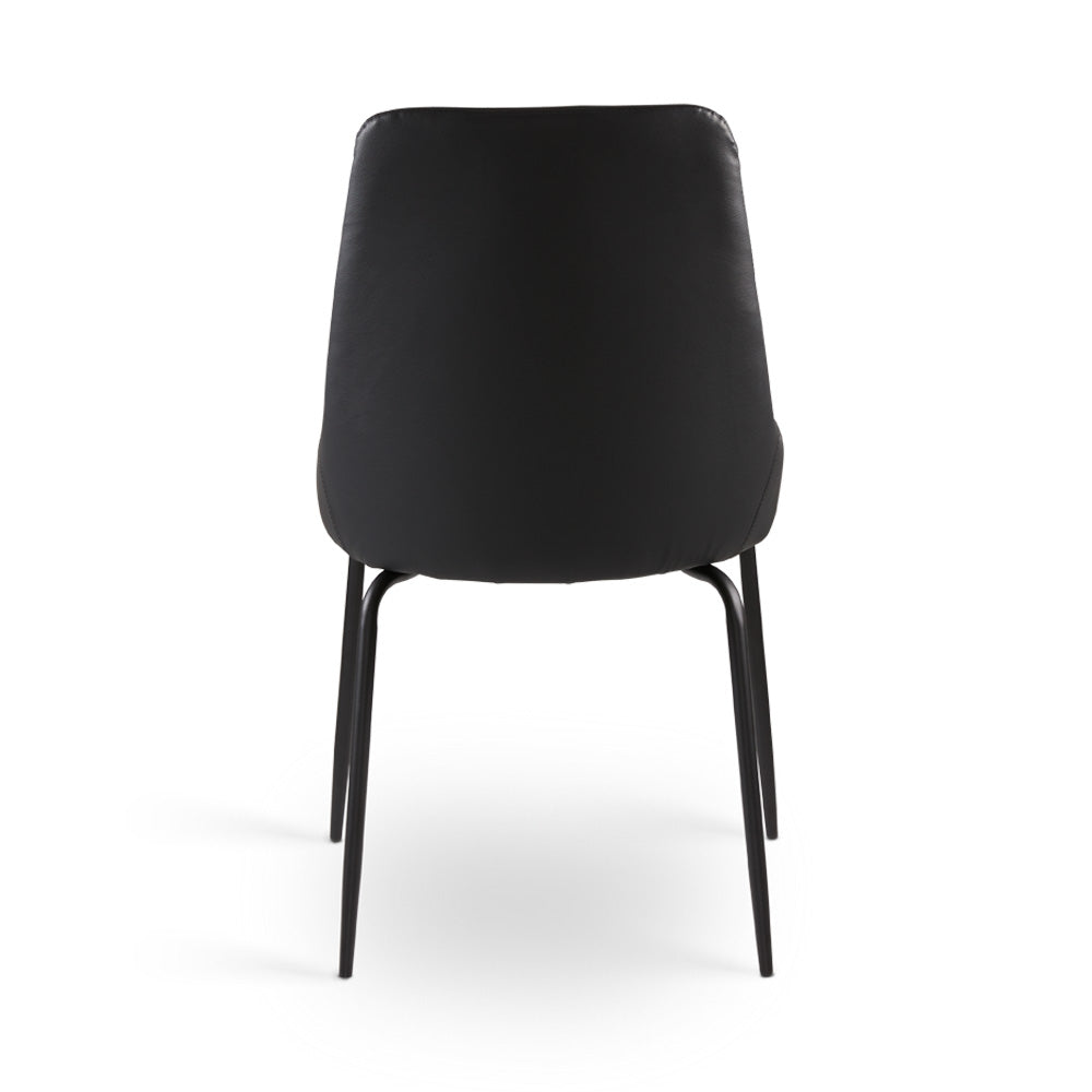 Avari Black Metal Dining Chair - Ella and Ross Furniture