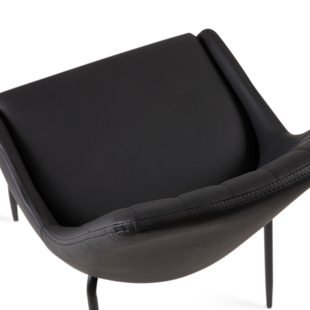 Avari Black Metal Dining Chair - Ella and Ross Furniture