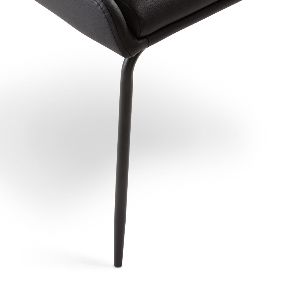 Avari Black Metal Dining Chair - Ella and Ross Furniture