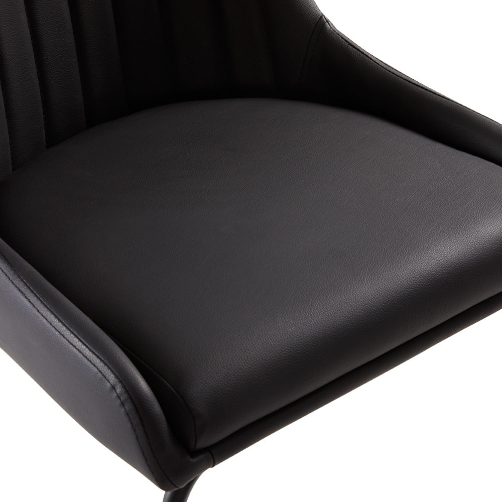 Avari Black Metal Dining Chair - Ella and Ross Furniture