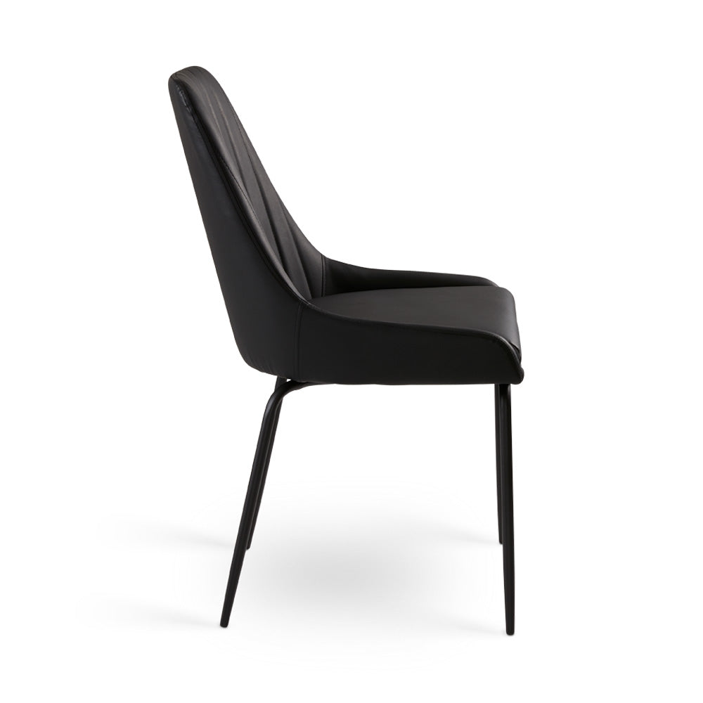 Avari Black Metal Dining Chair - Ella and Ross Furniture