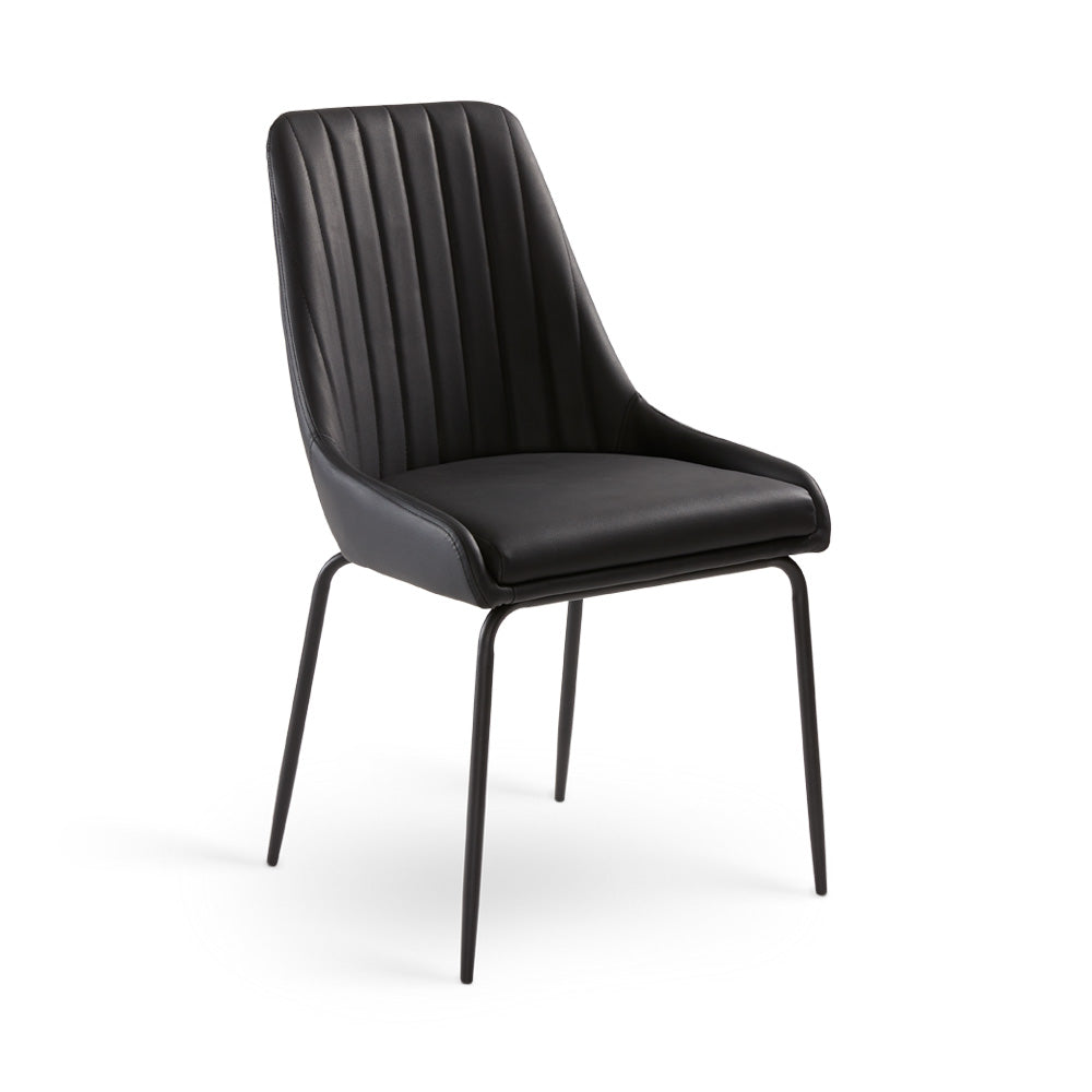 Avari Black Metal Dining Chair - Ella and Ross Furniture