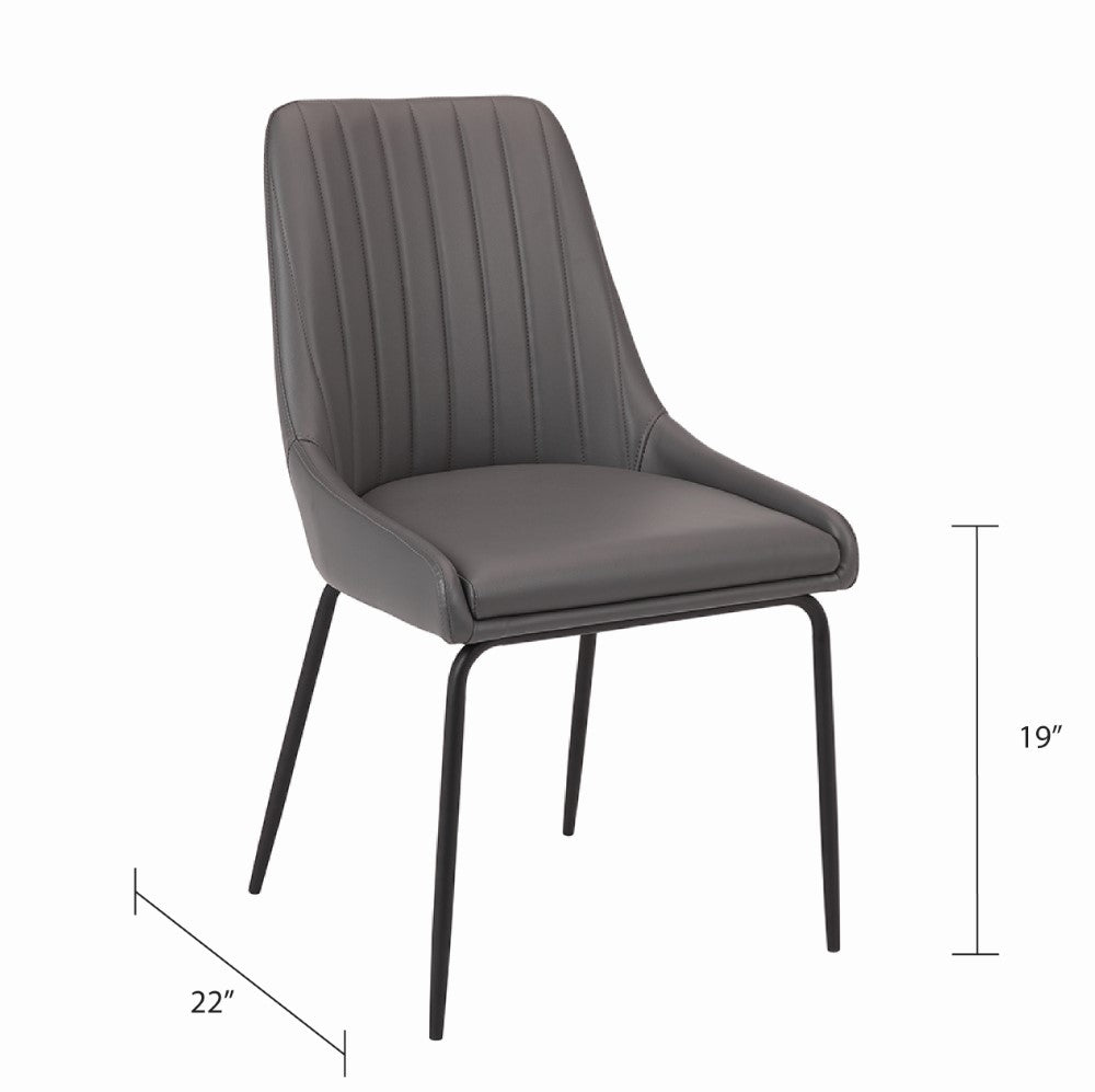Avari Black Metal Dining Chair - Ella and Ross Furniture