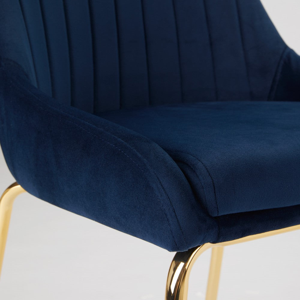 Avari Dining Chair - Gold - Ella and Ross Furniture