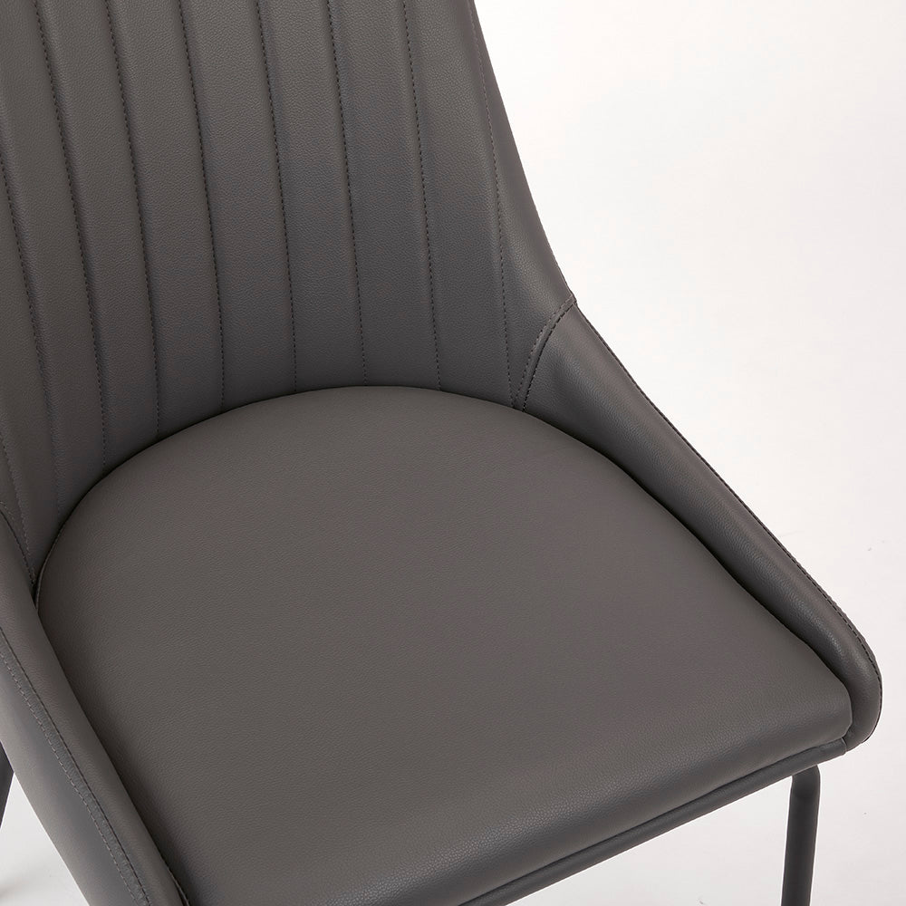 Avari Black Metal Dining Chair - Ella and Ross Furniture