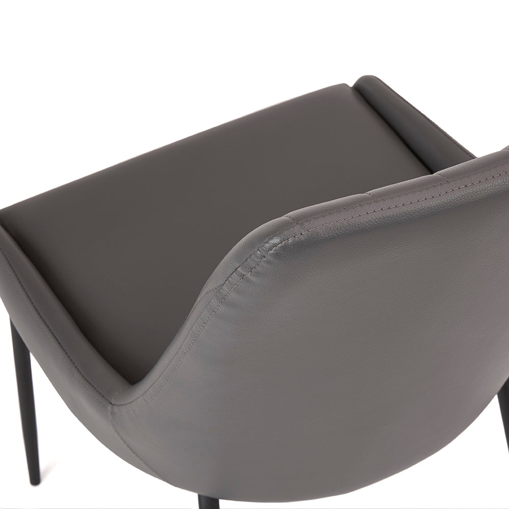 Avari Black Metal Dining Chair - Ella and Ross Furniture